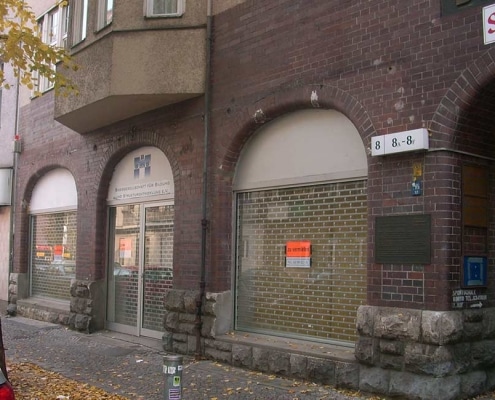 Foto des leeren Gewerbes Weichselstrasse