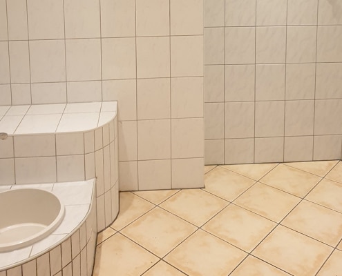Bereich zum Abkühlen in der Sauna in Lichtenrade