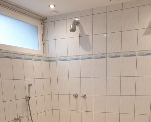 Duschen in der Sauna in Lichtenrade
