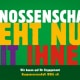 Werbebanner der Imagekampagne Wohnungsbaugenossenschaften Berlin