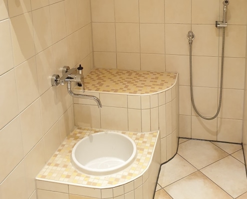 Abkühlungsbereich der Sauna Franz-Körner-Str. 61a