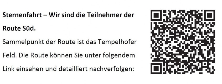 QR-Code über den die Südroute der Sternfahrt 2024