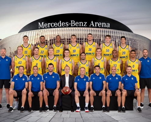 Basketball BBL Berlin 18.11.2009, Alba Berlin Basketballteam, Mannschaftsfoto Saison 2009/2010, Foto: Camera4